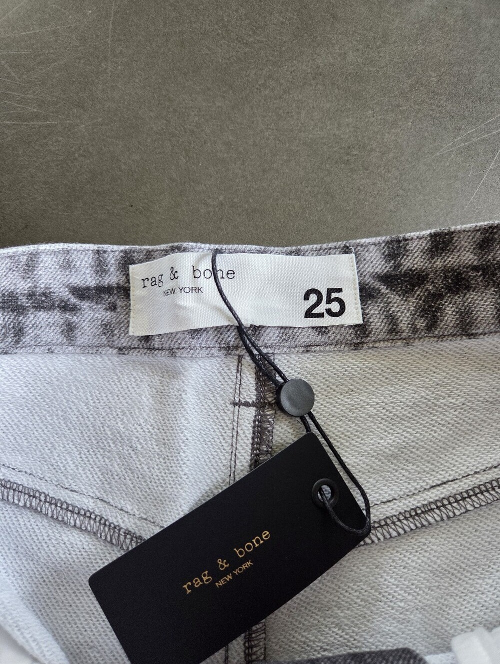 Rag & Bone Terry Miramar Shea High Rise Relaxed Straight Pants Size 25 NWT - Picture 7 of 10